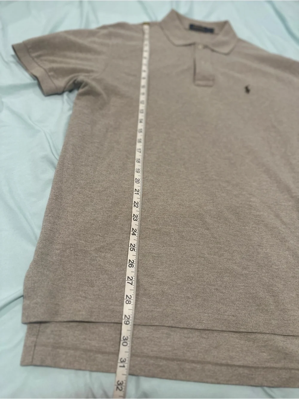NWOT Polo Ralph Lauren SzL Classic Fit Heather Khaki Classic Fit Cotton Preppy.